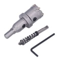 thumbnail image 3 of Kit de brocas de carburo para sierra de corona TCT con dientes gruesos de metal y llave hexagonal, broca de perforación de 28 mm/1,1 pulg., 3 of 14