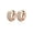 Rose, variant on Elli by Julie & Grace Width Crystal Hoop Earrings 925 Silver for Women