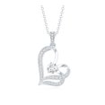 thumbnail image 2 of Rosec Jewels - Lab Diamond Heart Pendant with Chain - Ready to Gift for Valentines Day, 10K White Gold, 2 of 6