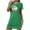 Green, variant on Sleep Shirts for Women Short Sleeve Night Shirt for Sleeping Ladies Pullover T-Shirt Nightgown Soft Blouses