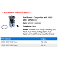 thumbnail image 2 of Fuel Pump - Compatible with 2005 - 2007 GMC Envoy 2006, 2 of 2