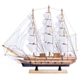 thumbnail image 4 of Wooden Art Sailboat Model, Vintage Decor, Unique Statue Tabletop, Wood Decor for Tabletop, Home, Office, Living Room, Nautical Decoration Reflecting Marine Life, Best Gift for Him or Her, 4 of 4