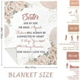 thumbnail image 4 of Sisters Gifts from Sister, Sister Gifts Blanket 60"x50", Sister''s Birthday Gift, Big Sisters Gift Ideas for Mothers Day Christmas, Best Friend Birthday Present for Women Girls, Bestie Blanket, 4 of 6