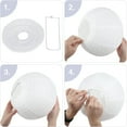 thumbnail image 3 of Naler 20 Pcs White Hanging Paper Lanterns Bulk with 20x LED Lights for Wedding Birthday Party Decor, 3 of 7
