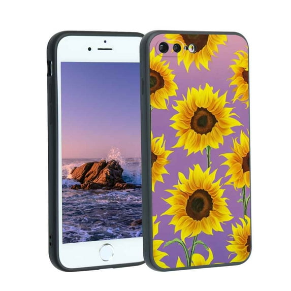 Sunflowers-326 Phone Case, Degined for iPhone 7 Plus Case Men Women, Flexible Silicone Shockproof Case for iPhone 7 Plus