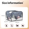 thumbnail image 3 of Cauagu Watercolor Winter Landscape For Christmas for 4 Slice Toaster Cover (11.4''×7.9''×7.5'') Bread Machine Cover Toaster Protector Kitchen Appliance Dust Cover, 3 of 7