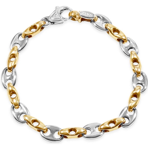 Pompeii Men's Designer Mariner Link 14k Gold (32gram) or Platinum (51gram) 5-9mm Bracelet
