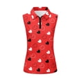 thumbnail image 2 of Uorisanigo Love Heart Womens Golf Shirt Sleeveless Zip Up Shirts Casual Moisture Wicking Casual Tennis Activewear Fashion Athletic Workout Tops for Women, 2 of 7