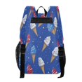 thumbnail image 3 of PVC Transparent Backpacks Clear Backpack for Travel and Outings Ice Cream Cones and Shooting Stars, 3 of 7