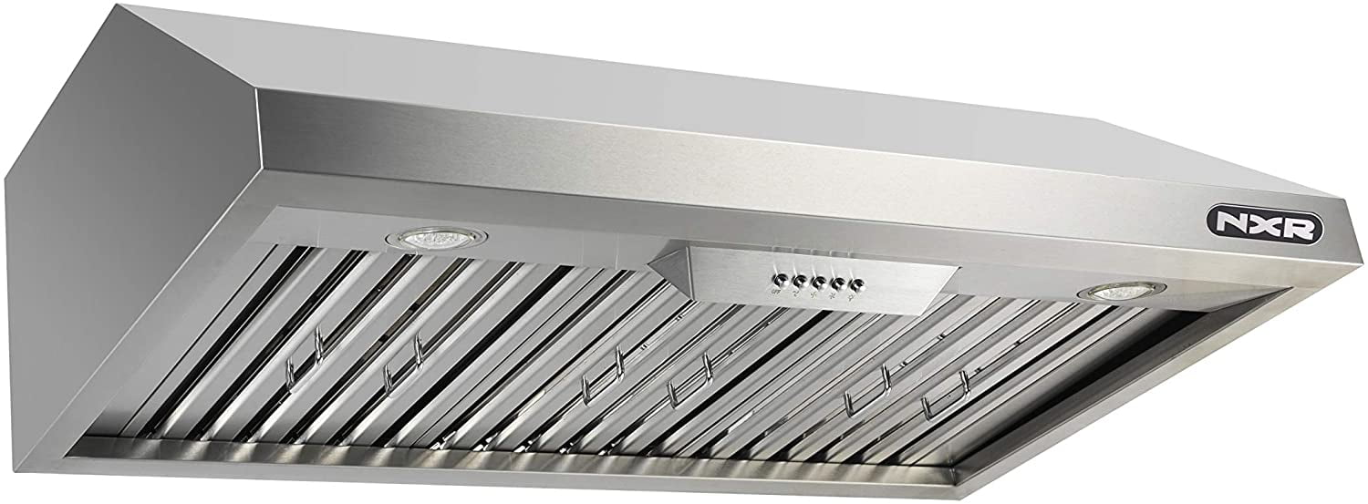 NXR SC3611LP 36" Propane Gas Range & EH3619 Under Cabinet Hood Bundle, Stainless Steel