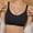 Black, variant on Women's 3D Mesh Side Support Seamless Wireless Minimizer Bra, Wide Adjustable Strap Full Cup Cooling Comfort Bra for Large Bust Black S
