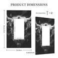 thumbnail image 3 of Balery Geometric Bull Design for Duplex Wall Plates Kit, Electrical Outlet Covers, Standard Size 1-Gang 5.0" x3.0", Electric Receptacle Plug Covers-Style U, 3 of 6