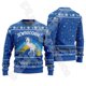 thumbnail image 3 of Suéter feo de invierno retro vintage con grafiti de Papá Noel para Halloween, Navidad, estampado 3D, estilo Harajuku, informal, divertido, de manga larga, talla L, 3 of 5