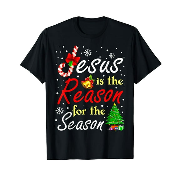 Funny Christmas Pajamas Jesus Is The Reason For The Season T-Shirt