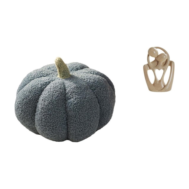 Encantadora estatua de resina de pareja abstracta y calabaza, juego decorativo para dormitorio, sofá, estantería, cafetería y decoración creativa para