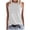 White, variant on Lovskoo Women Summer Tank Tops Sleeveless Casual Tops Round Neck Solid Sleeveless Vest Tops Black
