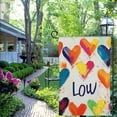 thumbnail image 4 of PHYHOO Garden Flag Double Sided Burlap, Small Pride Rainbow Love Heart Garden Yard Flags Sign Banner for Pride Month Porch Outdoor Decor White, 4 of 6