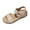 Beige, variant on VEKDONE Women's Strappy Sandals Women's Fashion Casual Retro One-Strap Spring And Summer New Breathable And Comfortable Flat Sandals