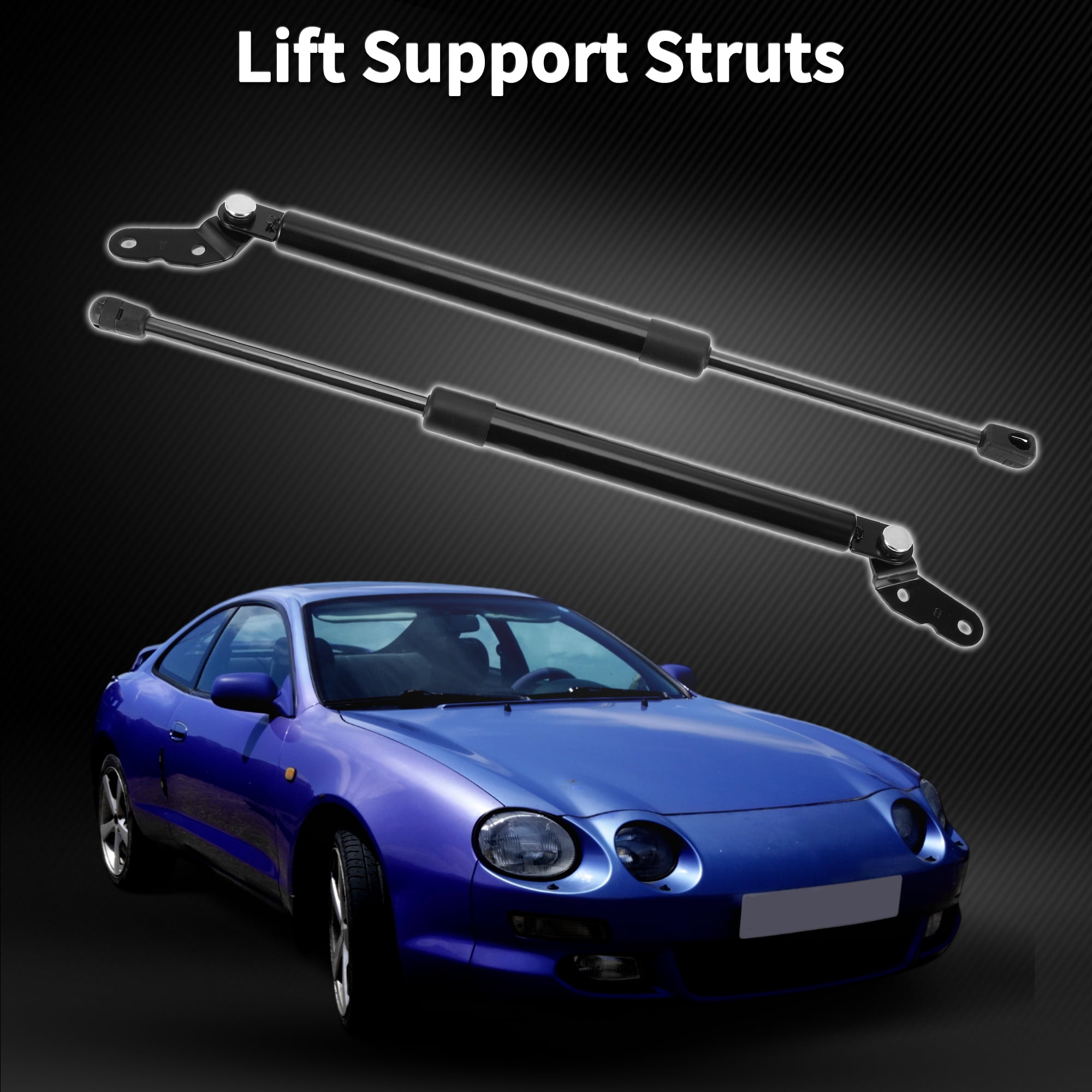 Unique Bargains 2Pcs Rear Hatch Lift Supports for Toyota Celica 1999-2005 Gas Spring Black