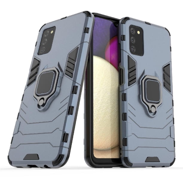 Funda para Samsung Galaxy A03S con Soporte Anillo Giratorio 360° y Protección Resistente a Golpes y Caídas
