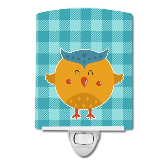 Caroline's Treasures BB6732CNL Wise Owl Ceramic Night Light, 6x4x3", multicolor