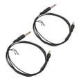 thumbnail image 1 of Cable de conexión RCA para tatuajes, 2 unidades, 1,8 m, cabeza recta, elástico, flexible, corriente estable, diámetro exterior de 2,2 mm, color negro, 1 of 14