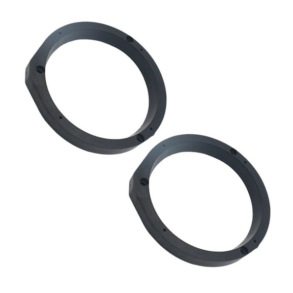 OUNONA  2 Pcs Car Speaker Adapter Ring Soundbars Plug Speakers Miss Black