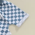 thumbnail image 7 of Bagilaanoe 2pcs Toddler Baby Boy Shorts Set Short Sleeve Hooded  T Shirt Tops + Checkerboard Shorts 6M 12M 18M 24M 3T Kids Casual Summer Clothes, 7 of 7