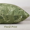 thumbnail image 5 of decorUhome Throw Pillow Covers 18x18 inch Decorative Pillow Covers for Couch Sofa Floral Pillowcase Indoor and Outdoor (Olive Green), 5 of 10