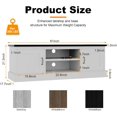 thumbnail image 2 of Farmhouse TV Stand for 65 Inch TVs Entertainment Center with Storage Cabinets Modern Media Console Table，White&black, 2 of 7