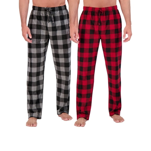 Hanes Men's Cozy Microfleece Pajama Sleep Pants, 2-Pack, Sizes S-2XL