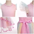 thumbnail image 4 of IDOPIP Toddler Party Dress Girls Butterfly Daisy sequins Princess Dress Ruffle Tulle Tutu Wedding Dress, 4 of 9