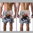 thumbnail image 3 of luoweisi Men's Beach Shorts Quick Dry Swim Trunks with Mesh Lining Sea Turtle M, 3 of 5
