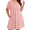 C2-Pink, variant on SHOWMALL Women's Plus Size Nightgown Short Sleeve Sleepwear Floral Pajama Dress Comfy Sleepshirts Casual Loungewear with Pockets, Size 3X