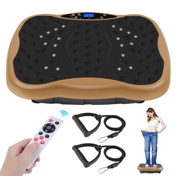 Máquina de ejercicio con plataforma vibratoria Pofart con bandas de resistencia