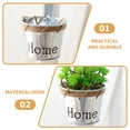 thumbnail image 4 of OULII Hanging Storage Basket Wall Hanging Basket Silver Iron 1Set Storage Organizer, 4 of 7