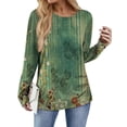 thumbnail image 3 of Zeagoo Plus Size Womens Tops Crew Neck Solid Ladies Tops and Blouses Long Sleeve Tunic Tops To Wear With Leggings, 3 of 6