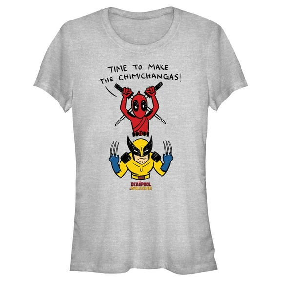 Junior's Marvel: Deadpool & Wolverine Time To Make the Chimichangas Graphic T-Shirt