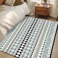 thumbnail image 6 of Ethnic Tribe Boho Area Rug Washable 3x5 Entryway Rug Non-Slip Indoor Low Pile Geometric Diamonds Dots Modern Floor Carpet Small Rugs for Bedroom Office Living Room Kitchen Entrance Nursery, 6 of 9