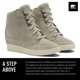 thumbnail image 2 of Zapatos de cuña Sorel Out N About™ Wedge II Dove/Quarry para mujer, 2 of 6