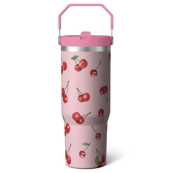1pc chicken 30oz Tumbler with Straw & Handle - Insulated Stainless Steel Cup | Holiday Gift for Man Women (Christmas, Valentine's, Birthday)