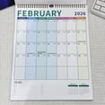thumbnail image 5 of ​​GiLiling 2026 Wall Calendar with 12x17 Inch Large Format Design​​ | 12-Month January-December Layout with Colorful Hanging Hook for Home Office Display and Family Schedule Management, 5 of 9