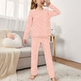 thumbnail image 2 of BLVB Big Girls Cute Pajama Sets Long Sleeve Tops and Pant Teens Sleepwear 2 Piece Pjs Clothes 2-14Years, 2 of 3