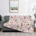 thumbnail image 2 of Rateoe Hello Summer With Gnome Pattern Flannel Throw Blanket, Ultra-soft Blanket for Bed, Couch, Car, Hypoallergenic Anti-pilling blanket-80"x60"(Horizontal), 2 of 6