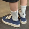thumbnail image 3 of Men's Vibrant Red Canvas Platform Sneakers, Casual Minimalist Shoes, 3 of 10