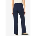 thumbnail image 2 of Woman Within Plus Size Tall Wide-Leg Fineline Denim Jean, 2 of 4