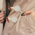 thumbnail image 5 of Gratier 4 Pairs Button Clasps For Fabric Toggles For Jackets Coat Toggles Strap Connector Button Diy Button Kit Unique Horn Toggle Buttons, 5 of 5