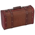 thumbnail image 5 of Antique Suitcase Portable Wooden Storage Chest Collection Ornaments Photography Props, 5 of 5