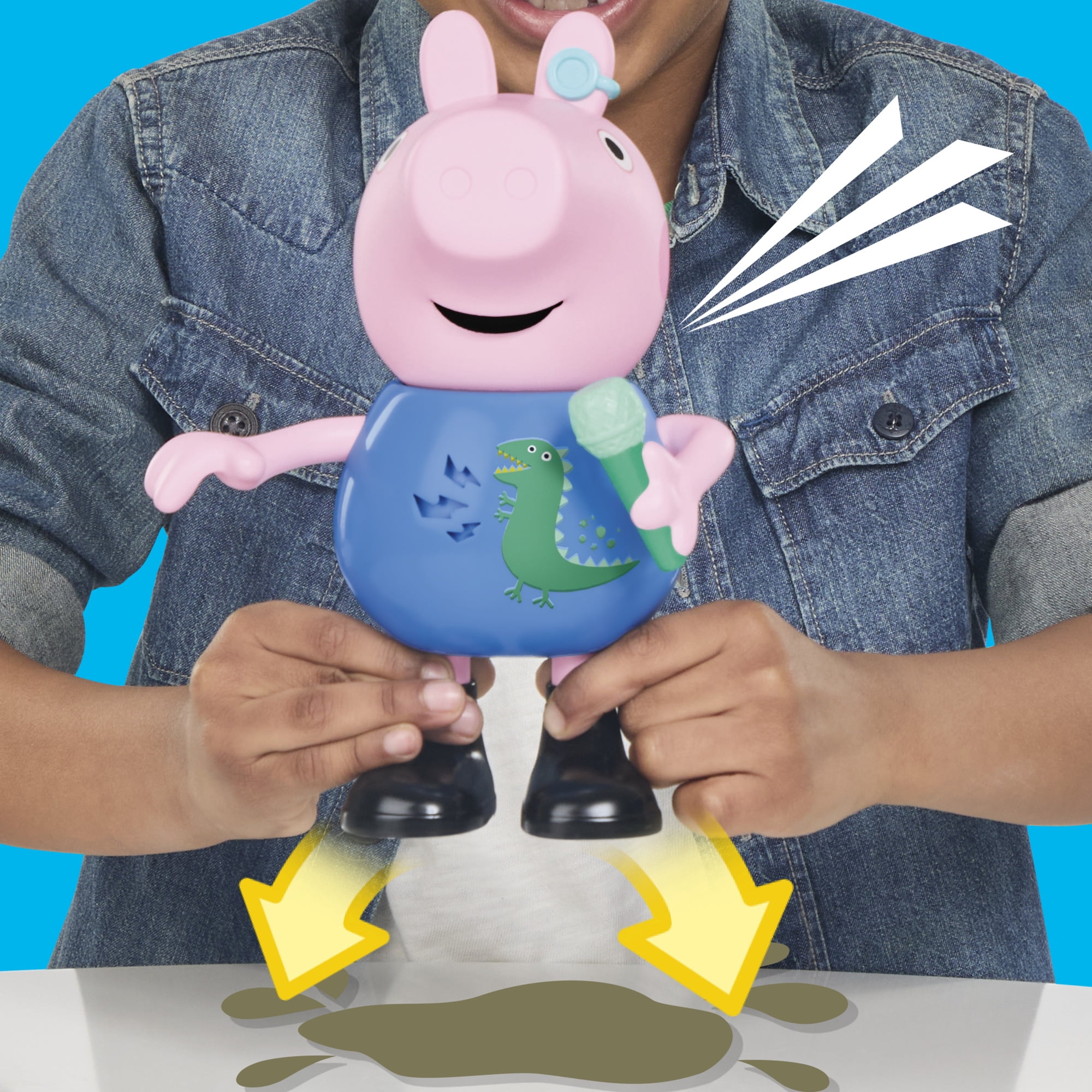 Jouets Peppa Pig Figurine George qui chante et fait des blagues, jouets musicaux préscolaires pour garçons et filles, 3 ans et plus - Version anglaise