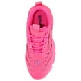 thumbnail image 5 of Berness Women Chunky Platform Sneakers Rhinestone Bling Fashion Trainers Lace Up Casual Athletic Shoes CHARLEE Hot Pink Fuchsia 6, 5 of 6